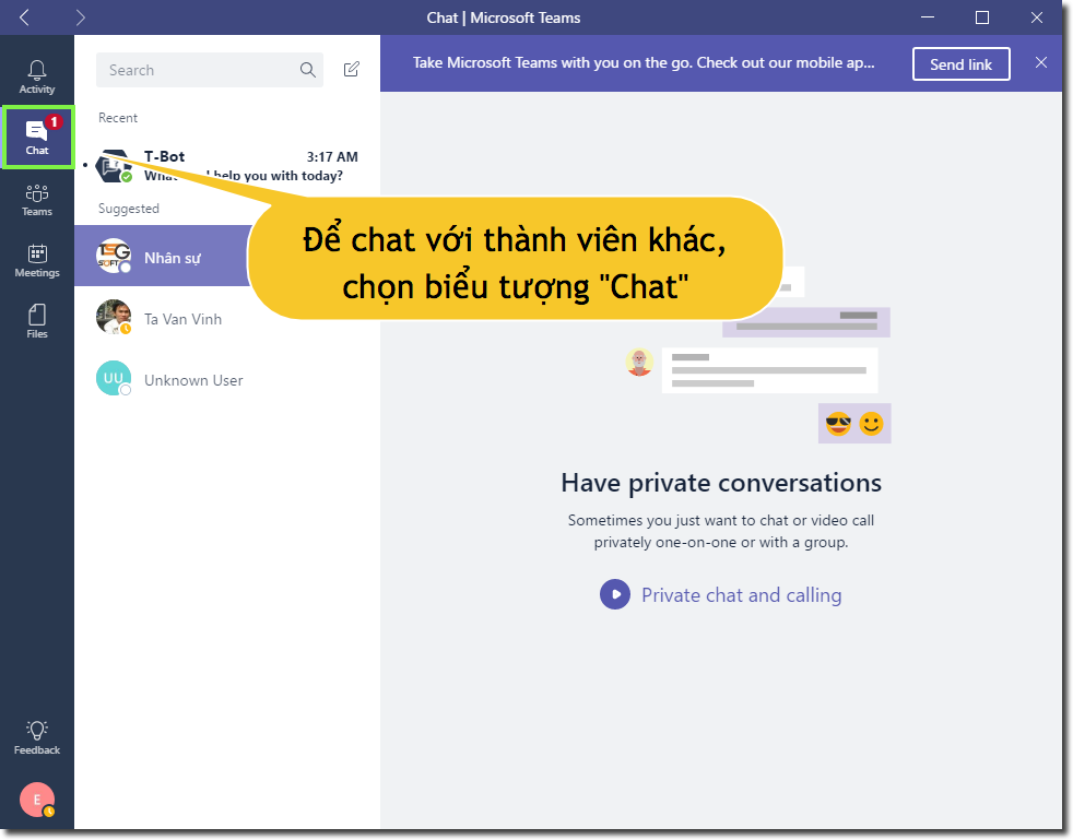 Hướng dẫn sử dụng Microsoft Teams trên máy tính