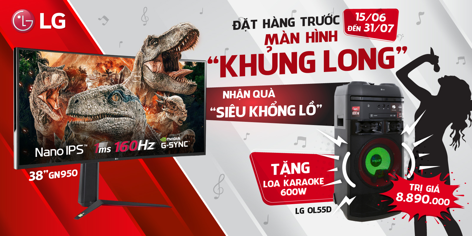 CHƯƠNG TRÌNH KHUYẾN MẠI MODEL 38GN950