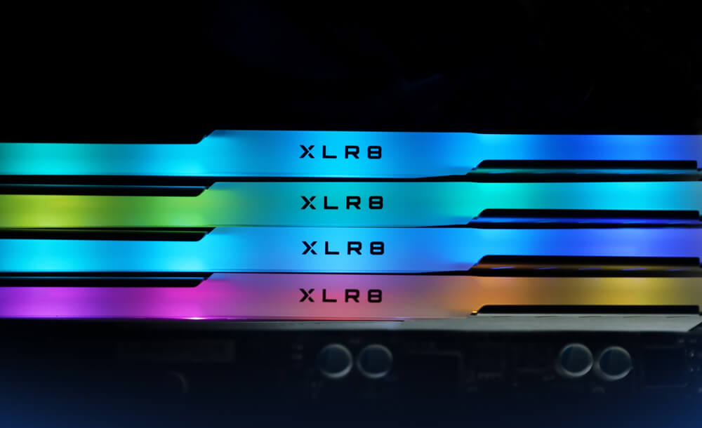 Bộ Nhớ RAM PNY XLR8 RGB 32GB (2x16GB) Silver DDR4 3200MHz