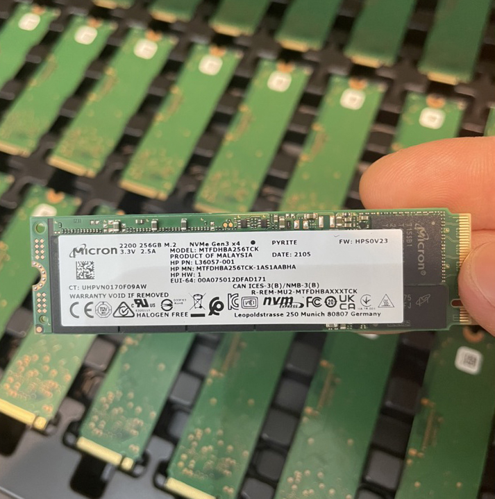 Ổ Cứng SSD Micron 2200 256GB NVME M.2 PCIE Gen 3.0 x 4