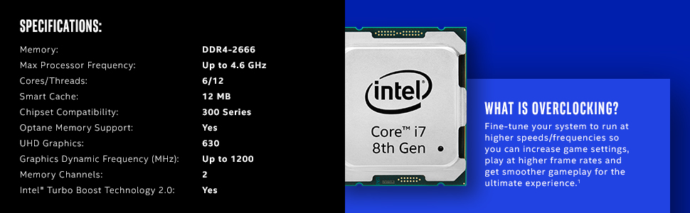 CPU Intel Core i7 8700