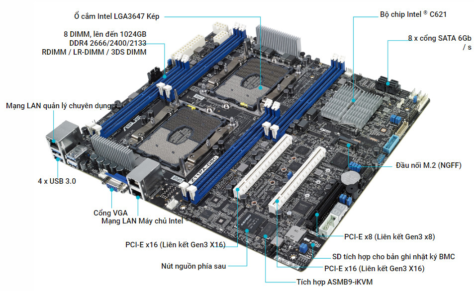 MAINBOARD ASUS Z11PA-D8C