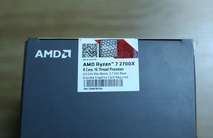 AMD Ryzen 7 2700X ( 3.7GHz/4.3GHz)/ 20MB/ 8 Cores 16 Threads/ Socket AM4 new full box - BH 36 tháng