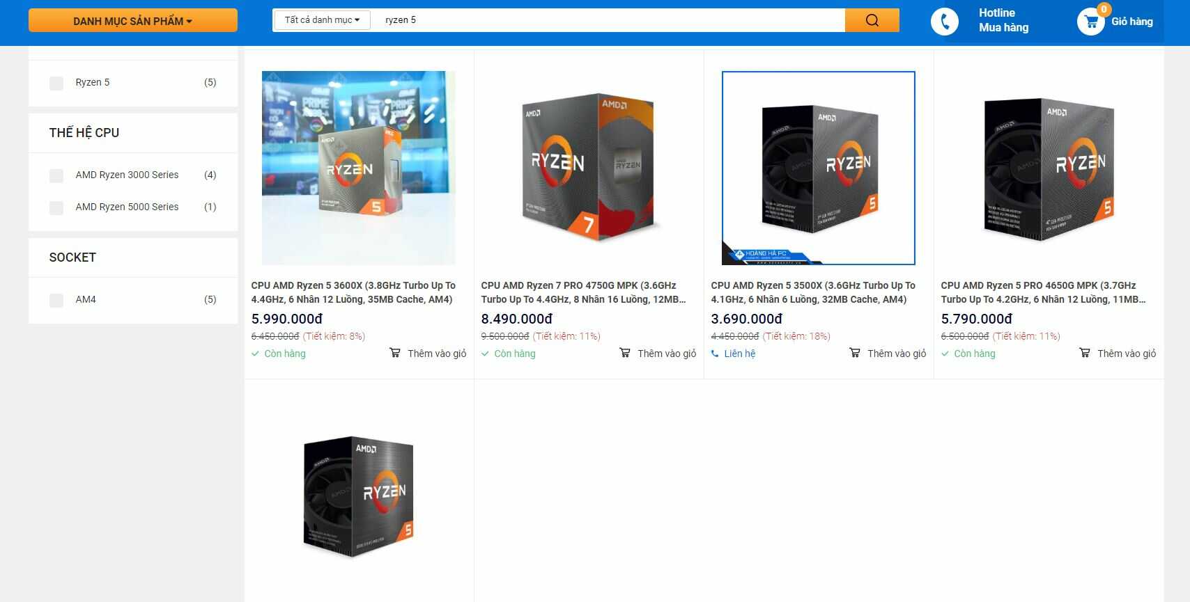 Lý do nên mua Ryzen 5 tại Hoàng Hà PC