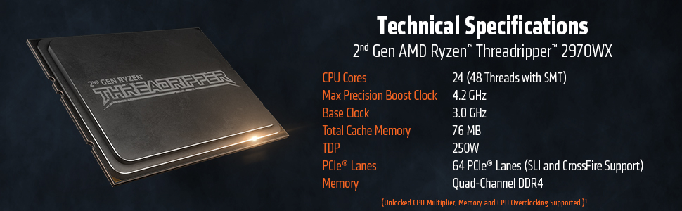 CPU AMD RYZEN Threadripper 2970WX