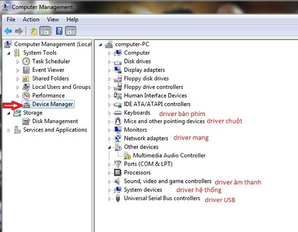  Hướng dẫn tải và cài đặt drivers cơ bản cho Windows