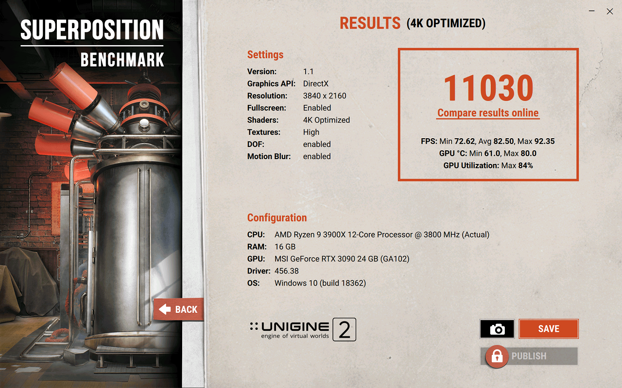 Đánh giá hiệu năng RTX 3090 Gaming X TRIO