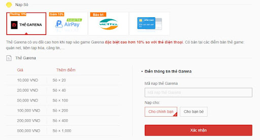 9 Cách Nạp Game Garena Đơn Giản Cho Anh Em Game Thủ Tham Khảo