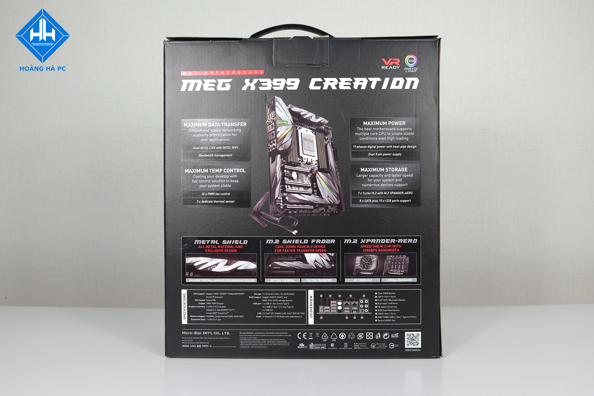 MSI MEG X399 Creation - Bo mạch chủ tốt nhất dành cho AMD Threadripper 2990WX