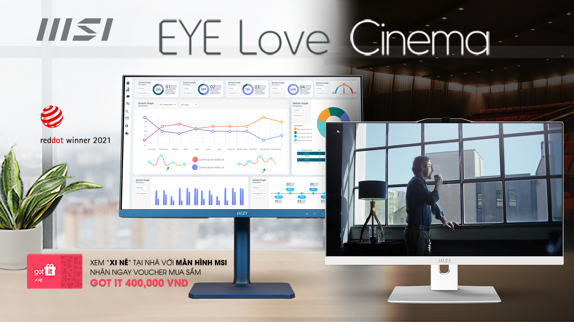 Eye Love Cinema: Mua Màn Hình MSI Nhận Ngay Voucher