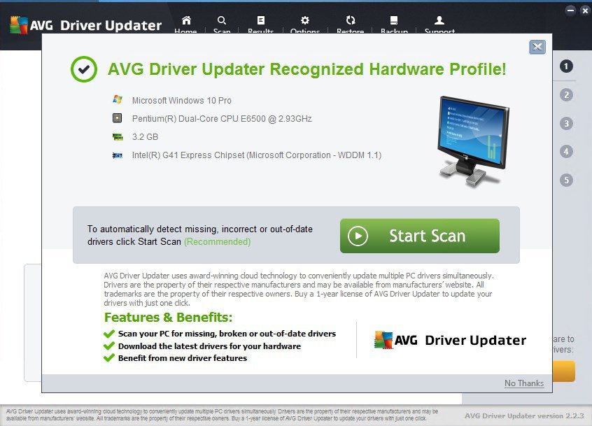 AVG Driver - Updater Tìm Kiếm Và Cập Nhật Tất Cả Driver Trên Máy Tính