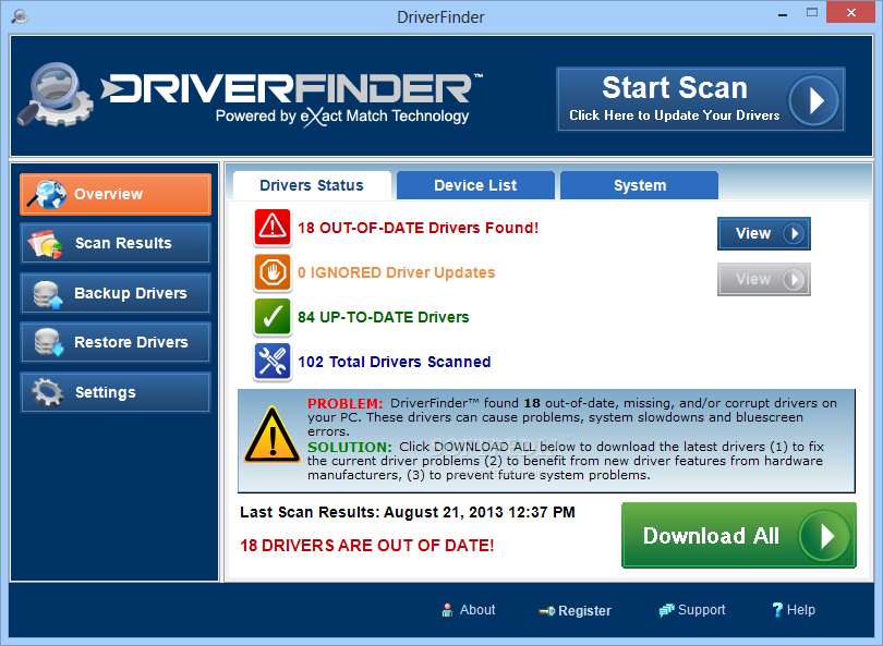 DriverFinder - Phần Mềm Cung Cấp Kho Driver Cho Máy Tính Của Bạn