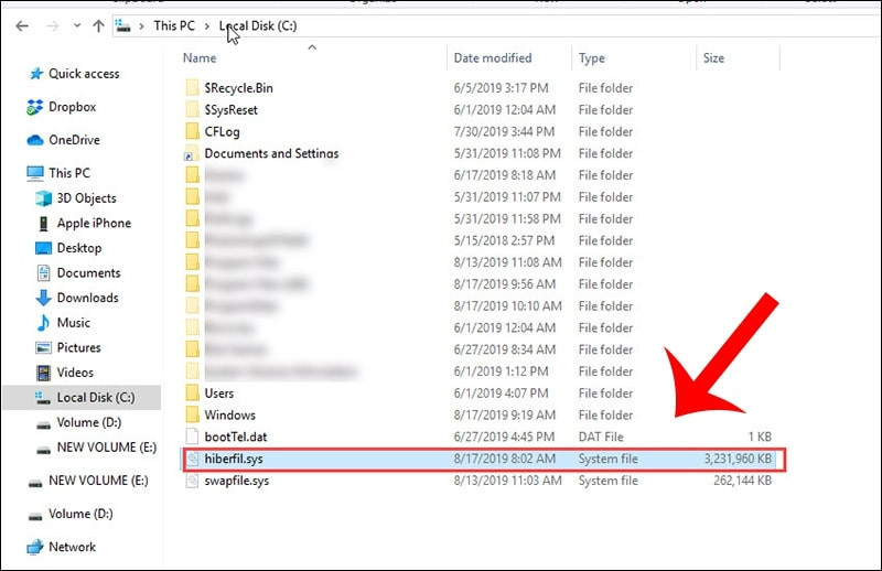 File Hiberfil.sys là gì? Cách xóa file Hiberfil.sys