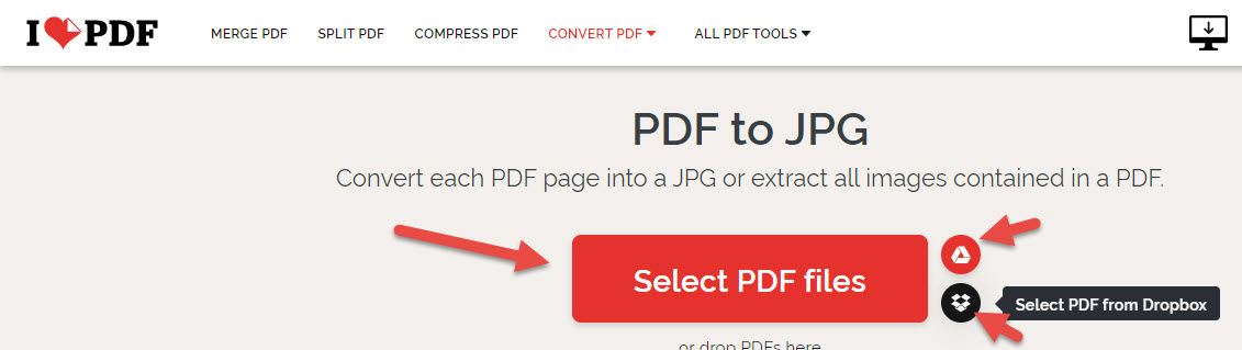 Chuyển File PDF Sang File Ảnh với IlovePDF