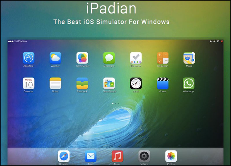 iPadian iPhone Emulator - Phần Mềm Giả Lập iOS Trên Máy Tính