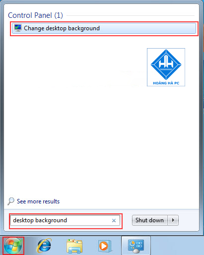 Cách đổi hình nền máy tính cho windows 7