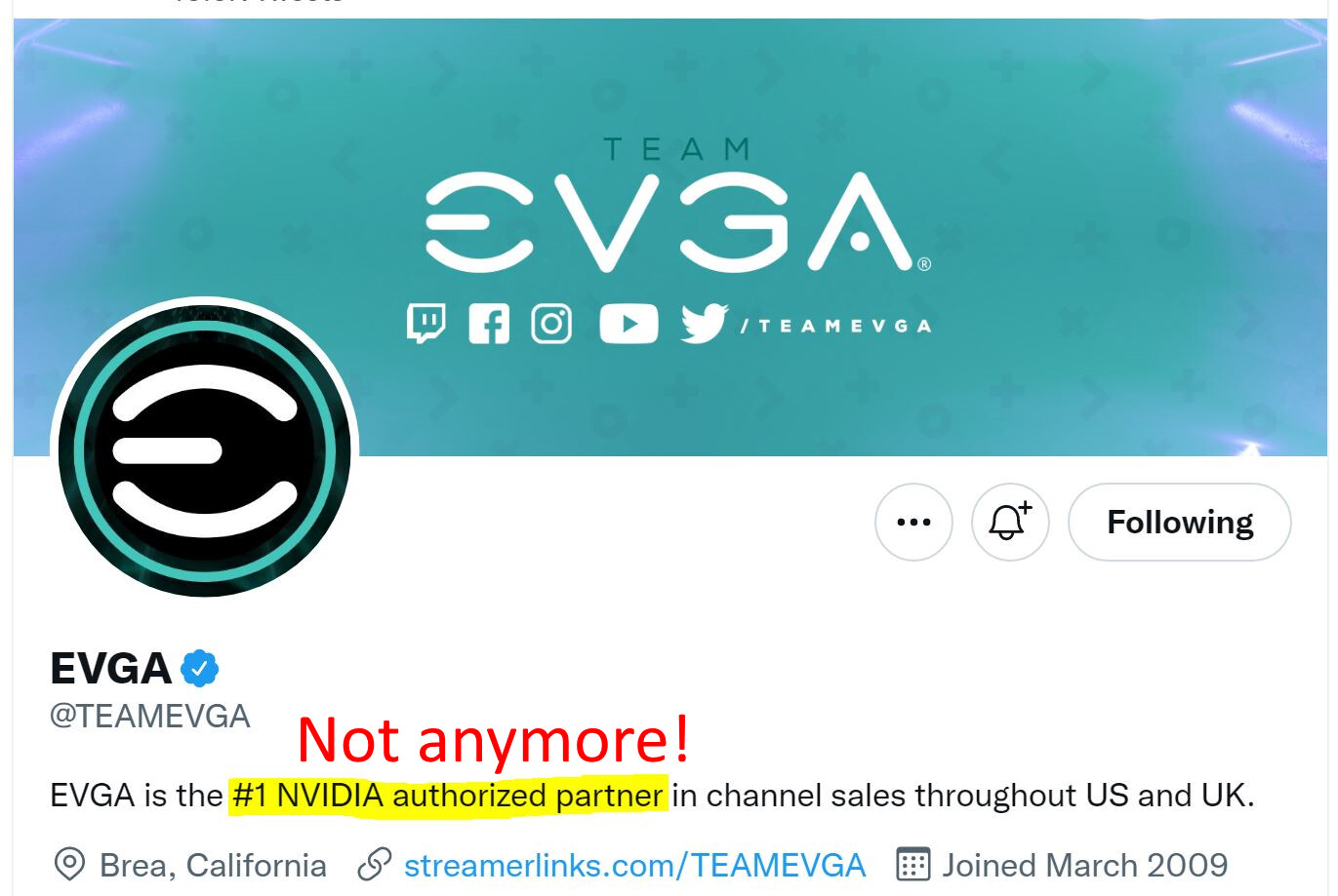EVGA chấm dứt hợp tác với NVIDIA cùng lý do 