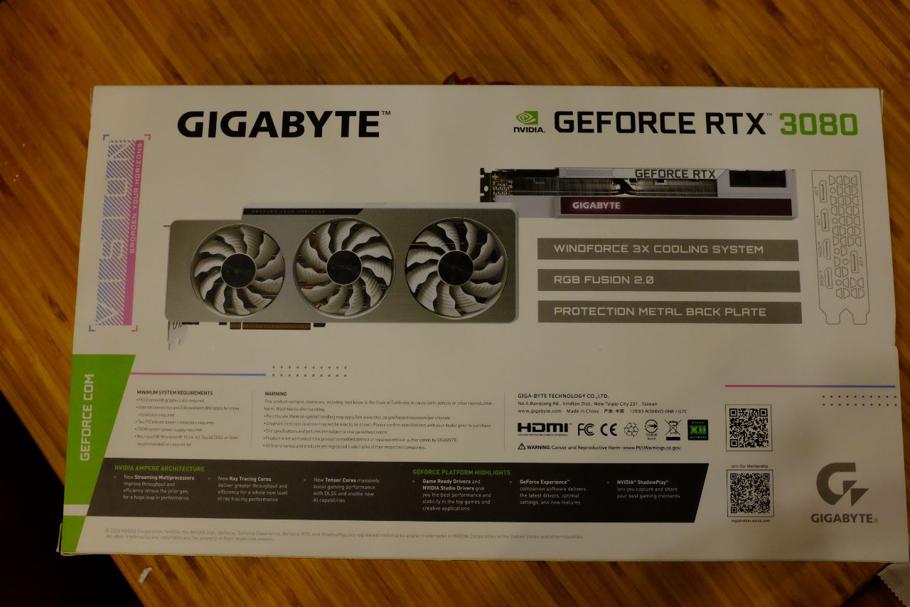 Đánh giá card đồ họa Gigabyte RTX 3080 Vision OC 10G
