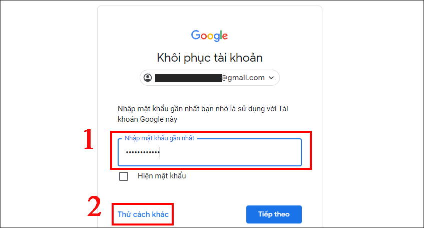 Hướng Dẫn Các Cách Lấy Lại Mật Khẩu Gmail 