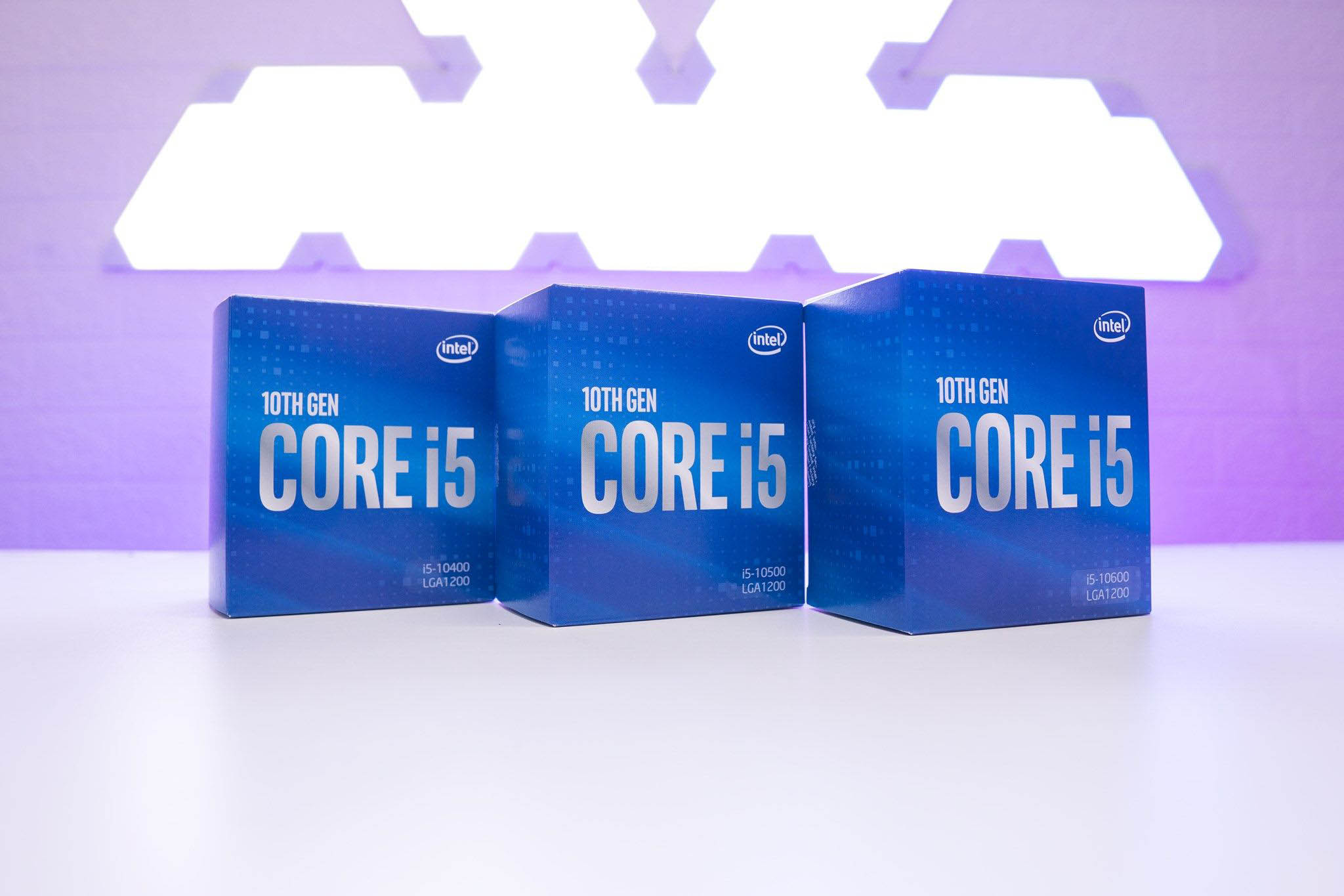 i5-10400, i5-10500 và i5-10600 là sản phẩm của Intel