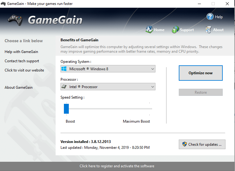 GameGain - Phần Mềm Tăng Tốc Game PC, Giảm Giật Lag Tốt