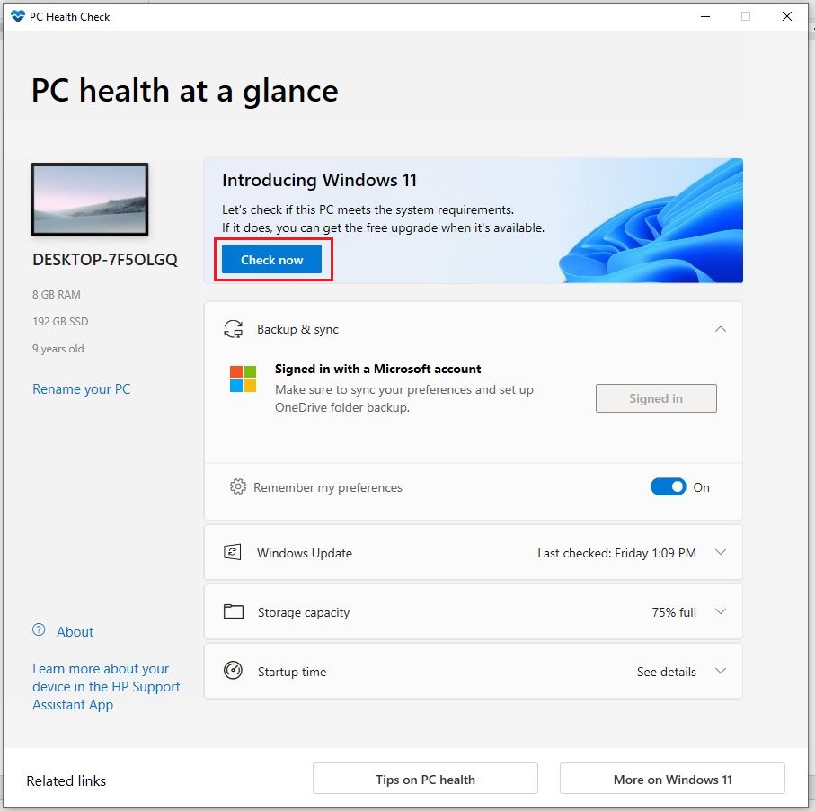 Download Windows PC Health Check Hướng Dẫn Chi Tiết Từng Bước
