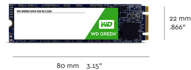 kích cỡ ổ SSD M.2 (M.2 SATA và M.2 NVMe