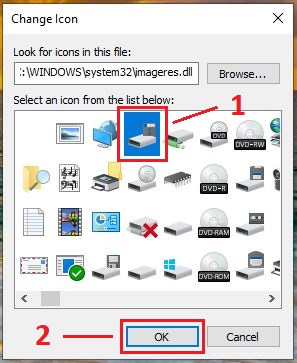 Hướng dẫn thay đổi icon, biểu tượng trên màn hình máy tính Win 10