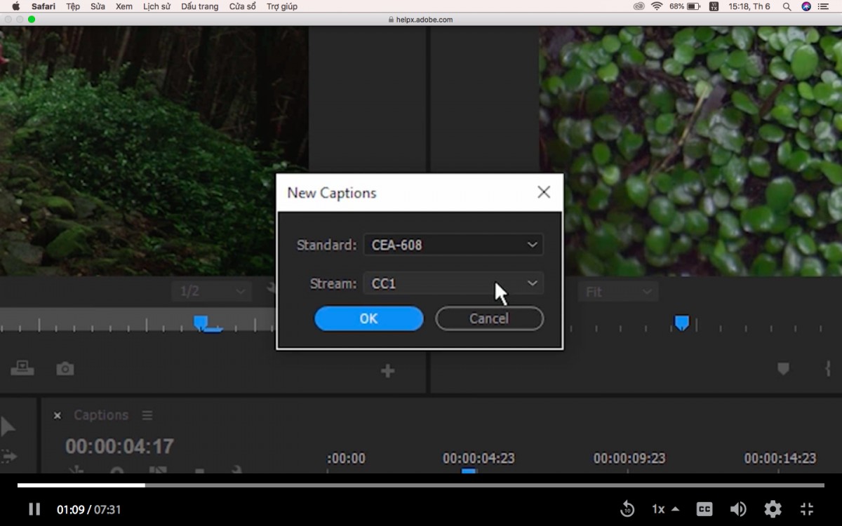 Phần mềm tạo sub bằng Adobe Premiere