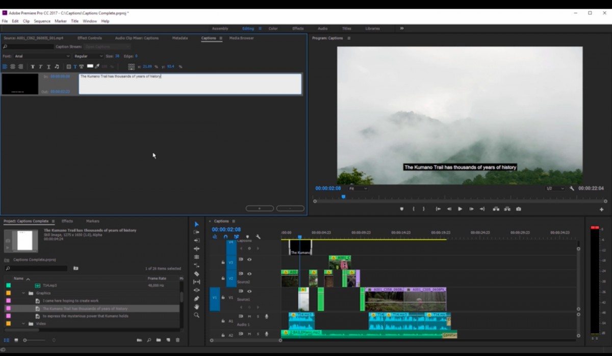Phần mềm tạo sub bằng Adobe Premiere