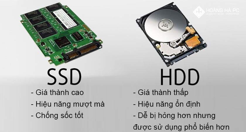 SSD có ưu thế gì so với HDD?