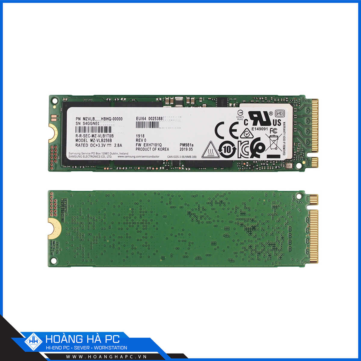 Ổ cứng SSD Samsung PM981A 1TB M.2 NVMe PCIe Gen 3x4 (Đọc 3500MB/s - Ghi 3000MB/s)