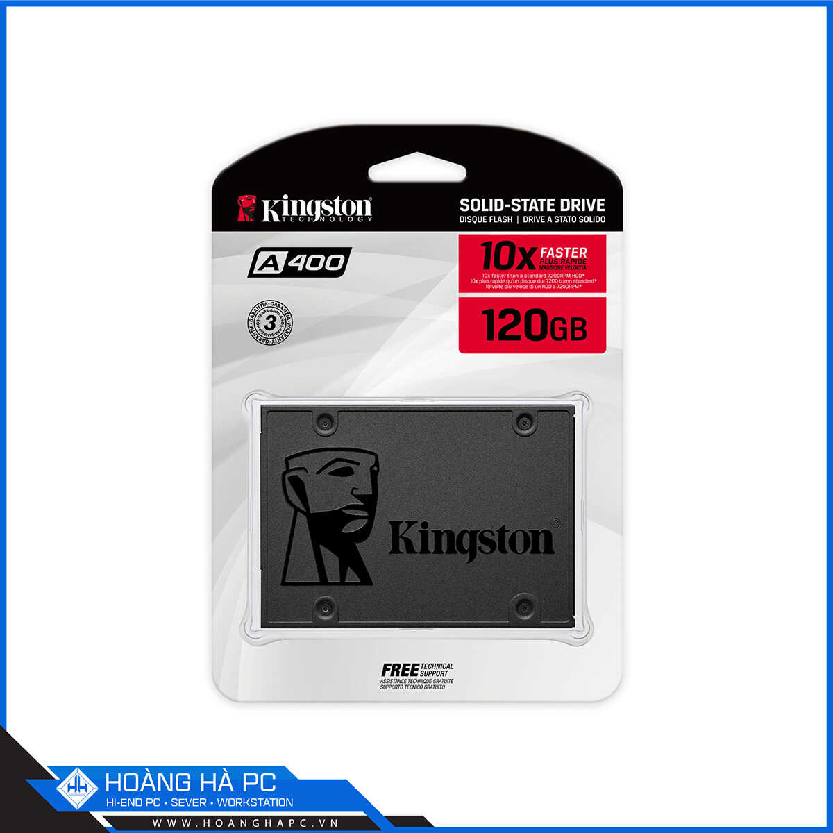 Ổ Cứng SSD Kingston A400 120GB (2.5 inch, Sata3, Đọc 500MB/s, Ghi 320MB/s)