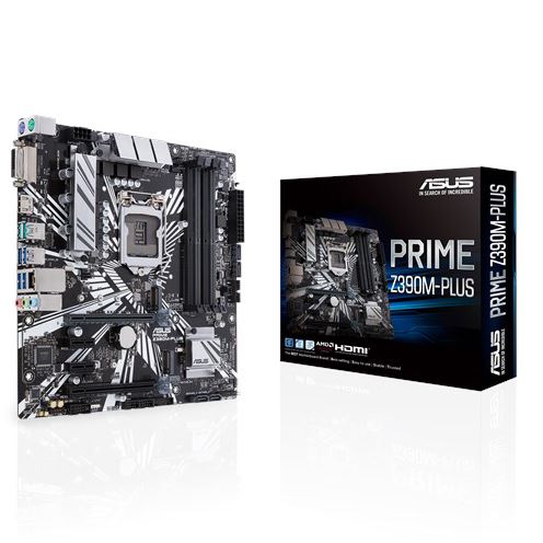 Mainboard Asus PRIME Z390M-PLUS (Intel Z390, LGA 1151, M-ATX, 4 Khe Cắm Ram DDR4)