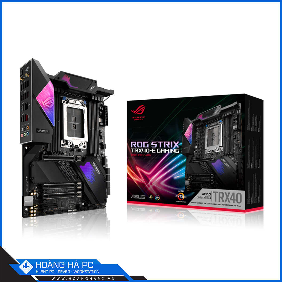 Mainboard Asus ROG Strix TRX40-E Gaming (AMD TRX40, Socket sTRX4, ATX, 8 Khe Cắm Ram DDR4)