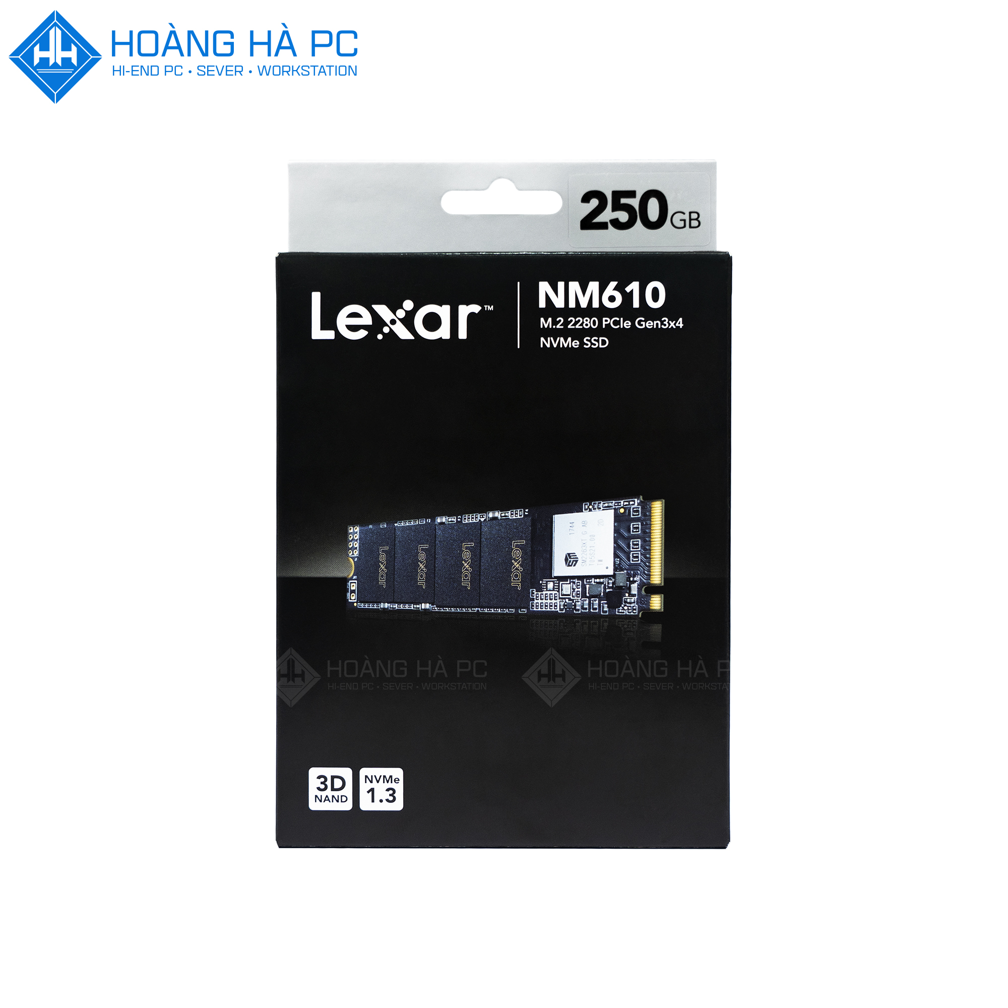 Ổ Cứng SSD Lexar NM610 250GB M.2 2280 PCIe NVMe Gen 3x4 (Đọc 2000MB/s - Ghi 1200MB/s)
