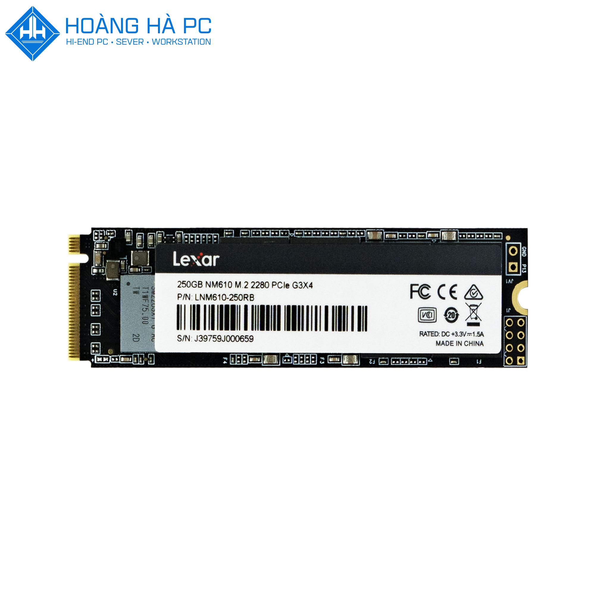 SSD Lexar NM610 250GB Gen3x4 NVMe
