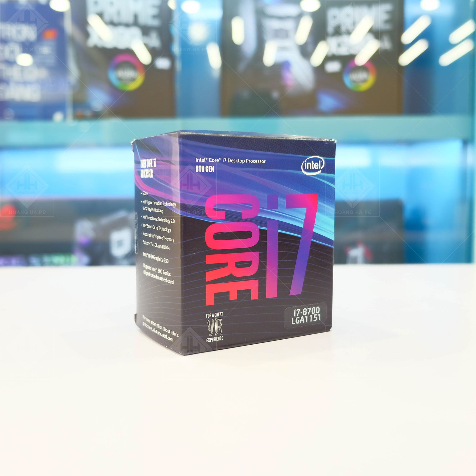CPU Intel Core i7 8700 (3.2GHz Turbo Up To 4.6GHz, 6 nhân 12 luồng, 12MB Cache, Coffee Lake) 
