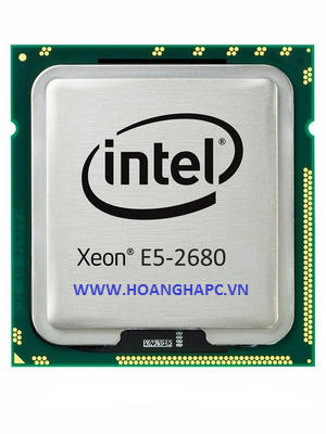 CPU INTEL XEON  E5-2680 (2.7GHz Turbo Up To 3.5GHz, 8 nhân 16 luồng, 20MB Cache, LGA 2011) 