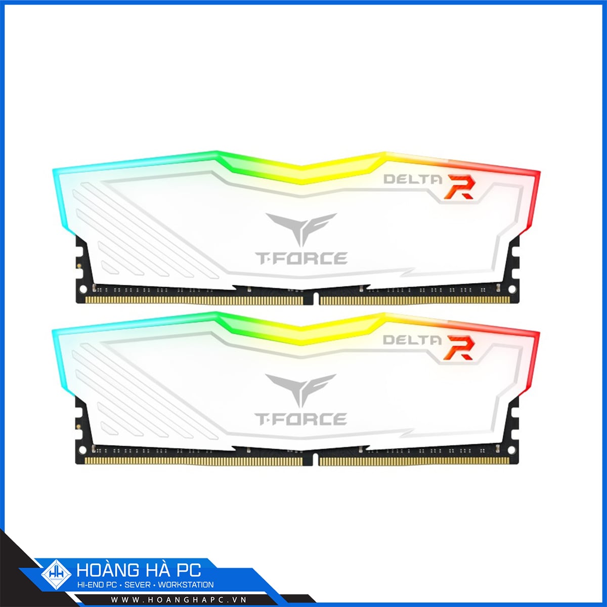 Bộ Nhớ RAM TEAMGROUP T-Force Delta WHITE RGB LED 16G (1x16GB) 3200MHz