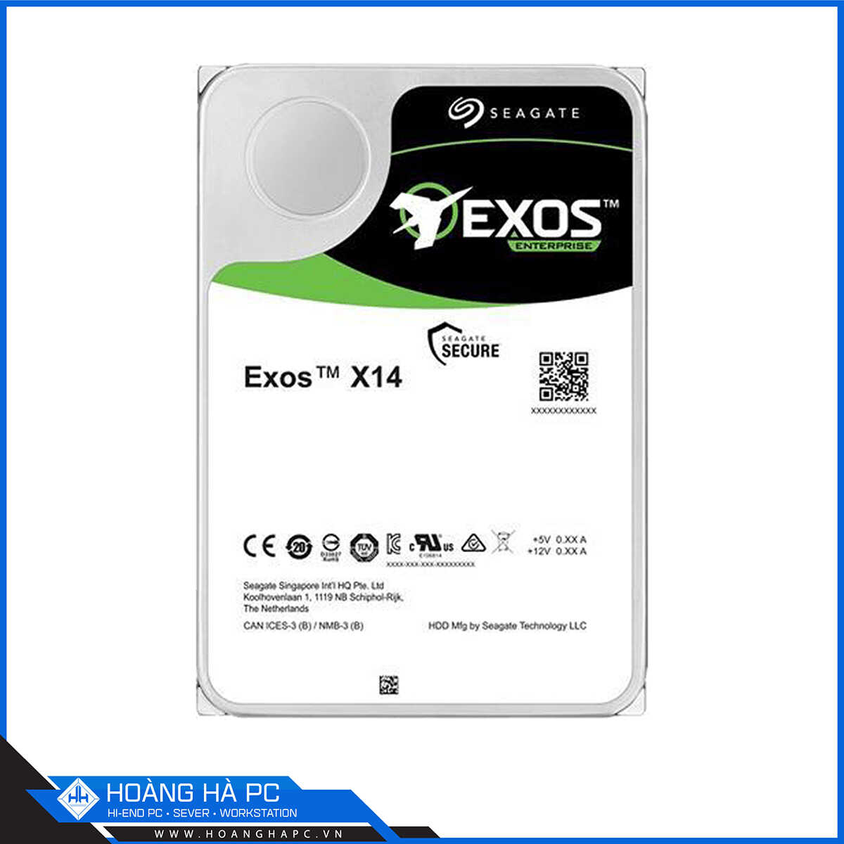Ổ cứng HDD Seagate Exos X14 12TB (3.5 inch, Sata 6Gb/s, 256MB Cache, 7200rpm)