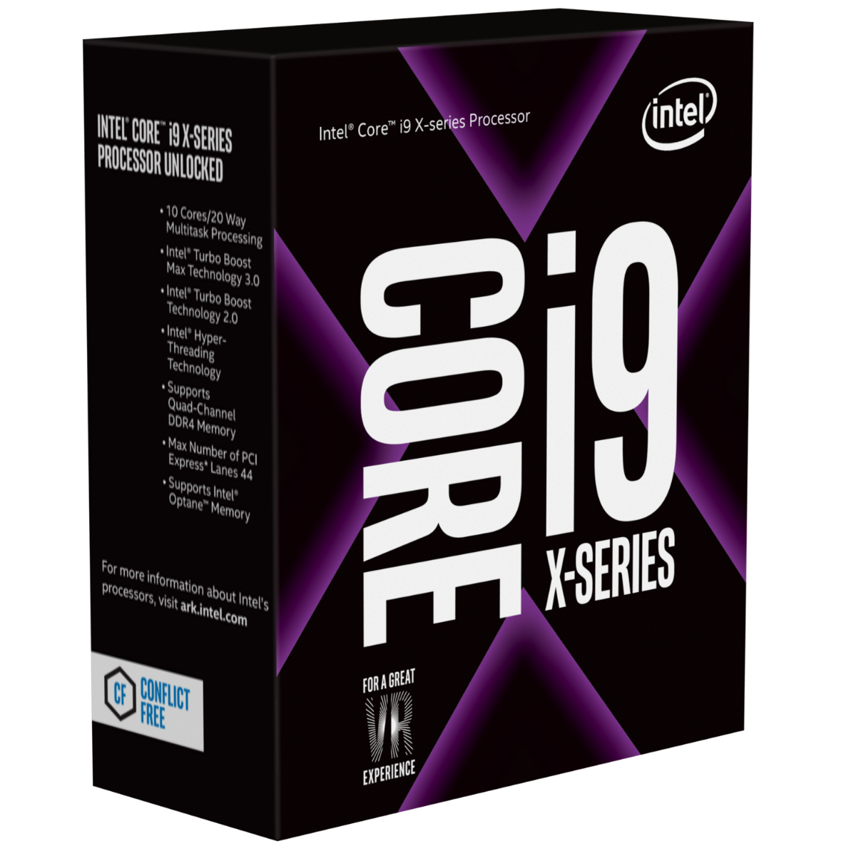 CPU Intel Core i9 - 7960X 2.8 GHz Turbo 4.2 Up to 4.4 GHz / 22 MB / 16 Cores, 32 Threads / socket 2066