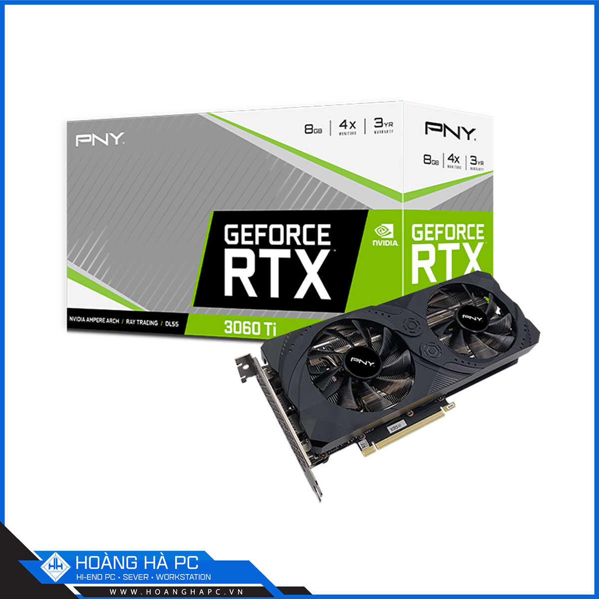 VGA PNY GeForce RTX 3060 Ti 8GB UPRISING Dual Fan