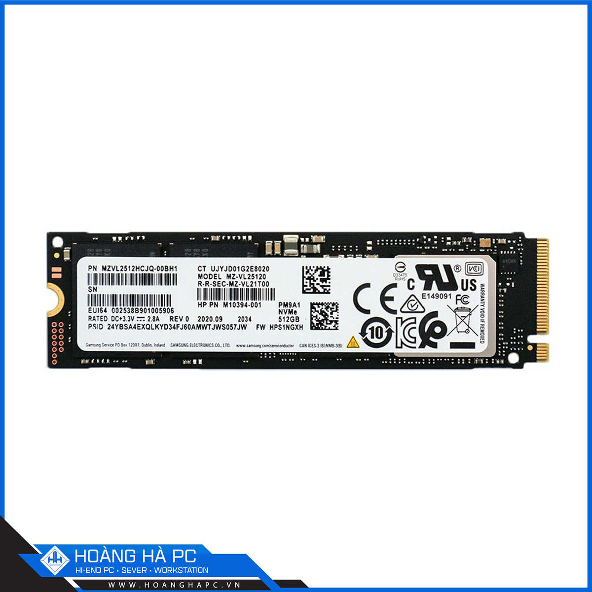 Ổ cứng SSD Samsung PM9A1 512GB M.2 NVMe PCIe Gen 4 x4 (Đọc 6900MB/s - Ghi 5000MB/s)
