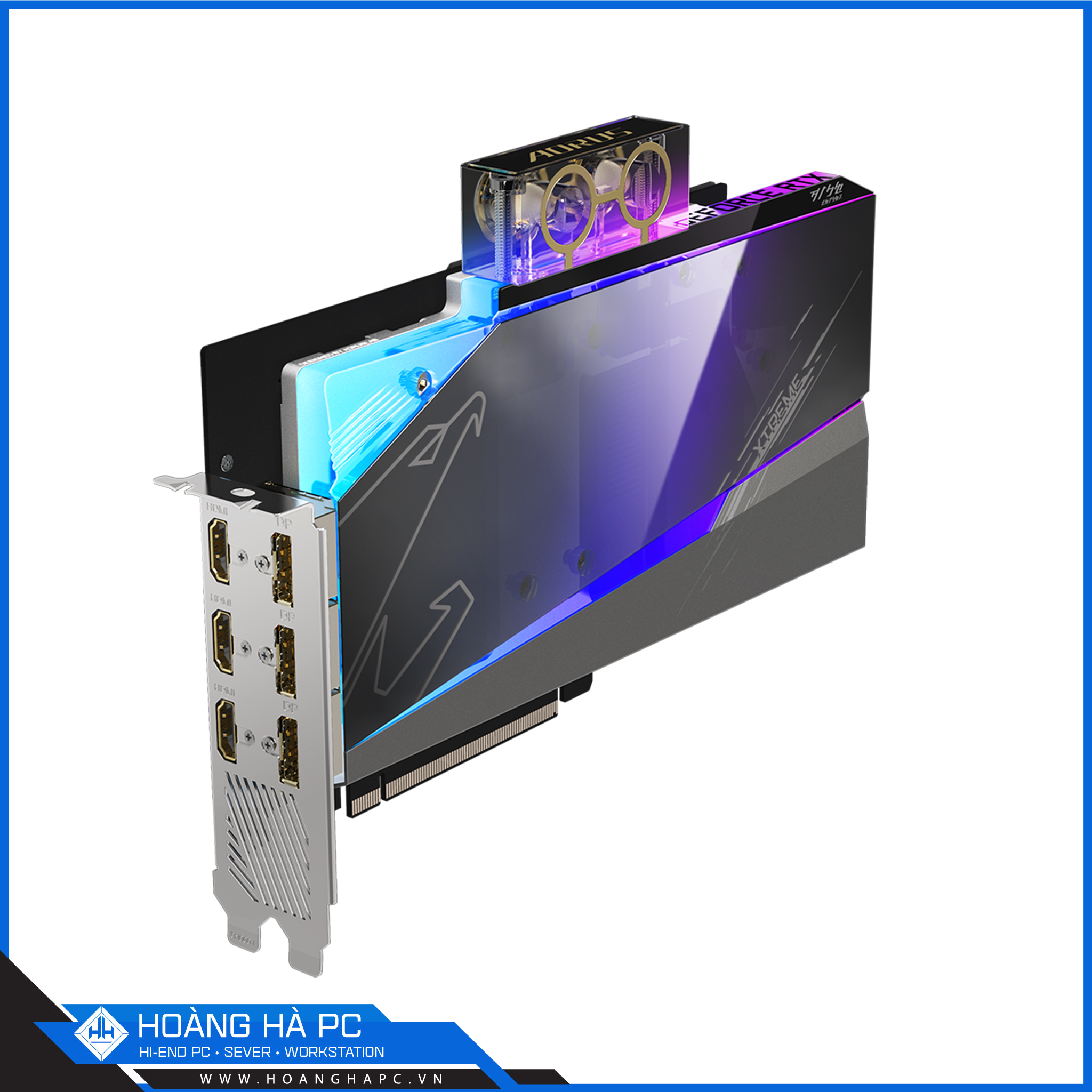 VGA Gigabyte RTX 3080 AORUS XTREME WATERFORCE WB (10GB GDD6X, 320-bit, HDMI +DP, 2x8-pin)