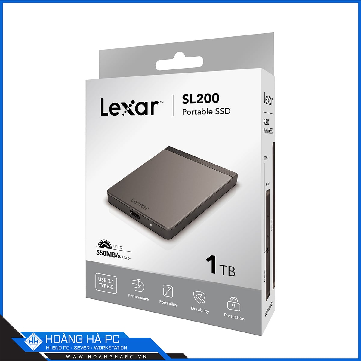 Ổ cứng SSD Gắn Ngoài LEXAR PORTABLE SL200 1TB