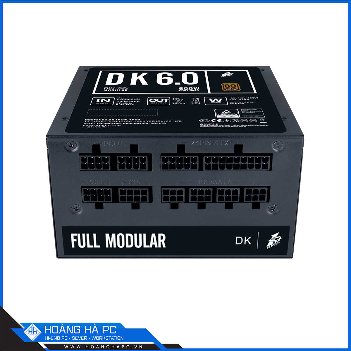 Nguồn 1STPLAYER DK PS-600AX (80 Plus Bronze/Full Modular)