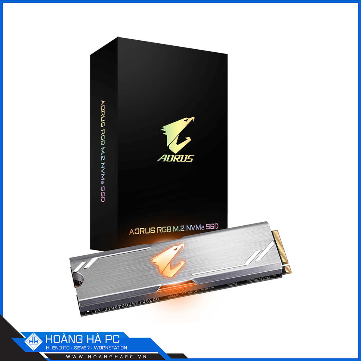 Ổ cứng SSD Gigabyte AORUS RGB 512GB M.2 2280 PCIe Gen 3x4 (Đọc 3480MB/s - Ghi 2000MB/s) 