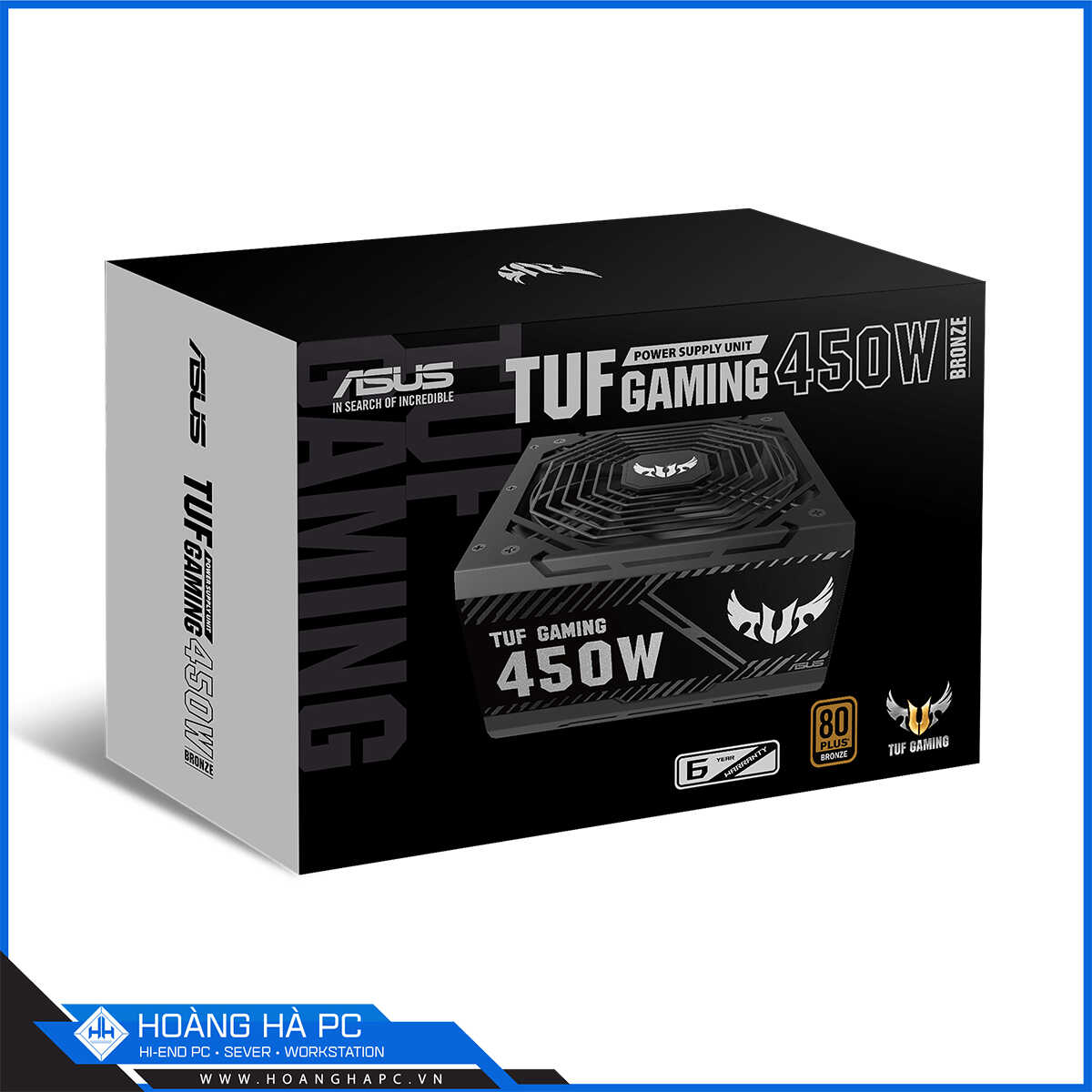 Nguồn Asus TUF Gaming 450W Bronze (80 Plus Bronze/Non Modular/Màu Đen)