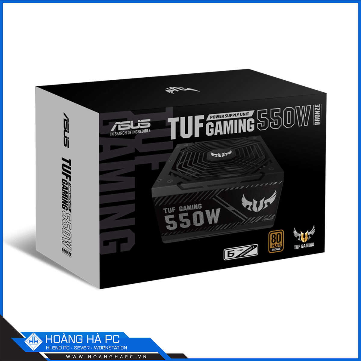Nguồn Asus TUF Gaming 550W Bronze (80 Plus Bronze/Non Modular/Màu Đen)
